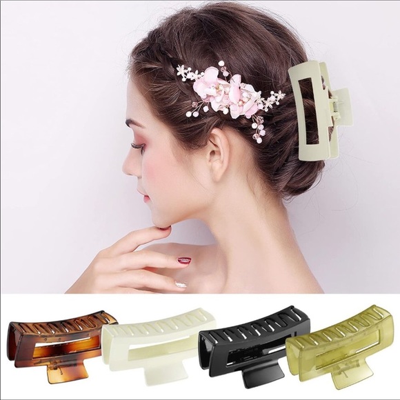 4 Inch Nonslip Large Acrylic Claw Clip (4 Pcs) - Picture 3 of 8